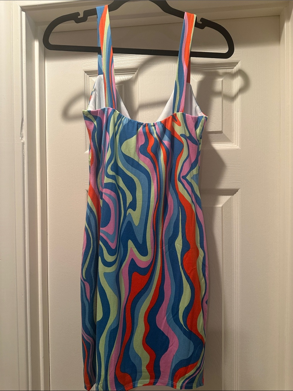 Le Lis Multicolor Striped Trim mini dress - Blue, Pink, Green - Picture 3 of 4
